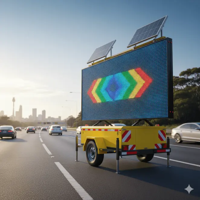 Trailer-mounted Arrow Board